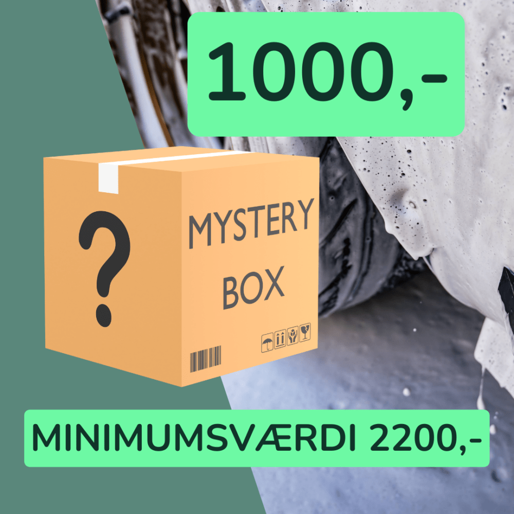 Mystery Box - 1000,- (MINIMUMSVÆRDI 2200,-)