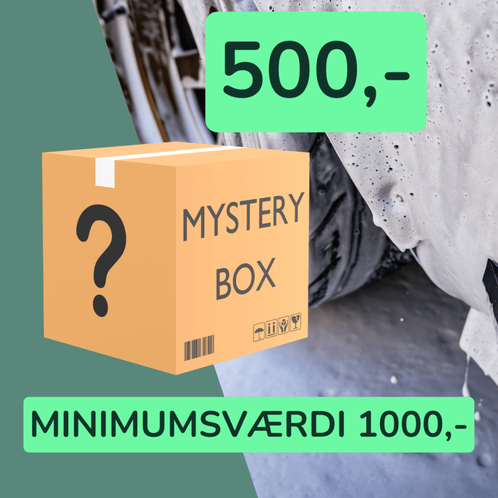 Mystery Box - 500,- (MINIMUMSVÆRDI 1000,-)